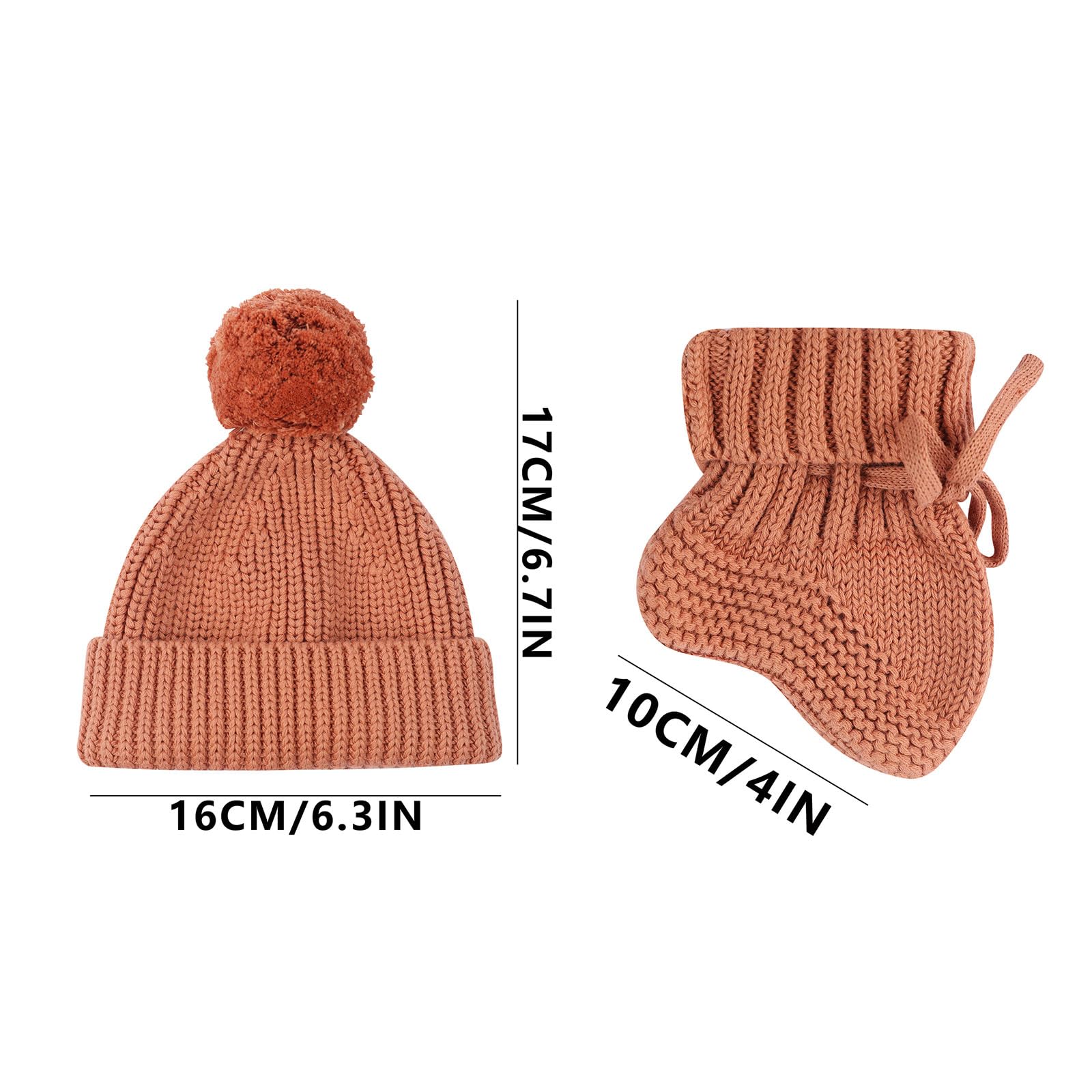 Handgehäkelte Babyschuhe und Mütze für Neugeborene, weiche und atmungsaktive Stricksocken, Schuhe und Mütze für Jungen und Mädchen, gemütliche Babyschuhe