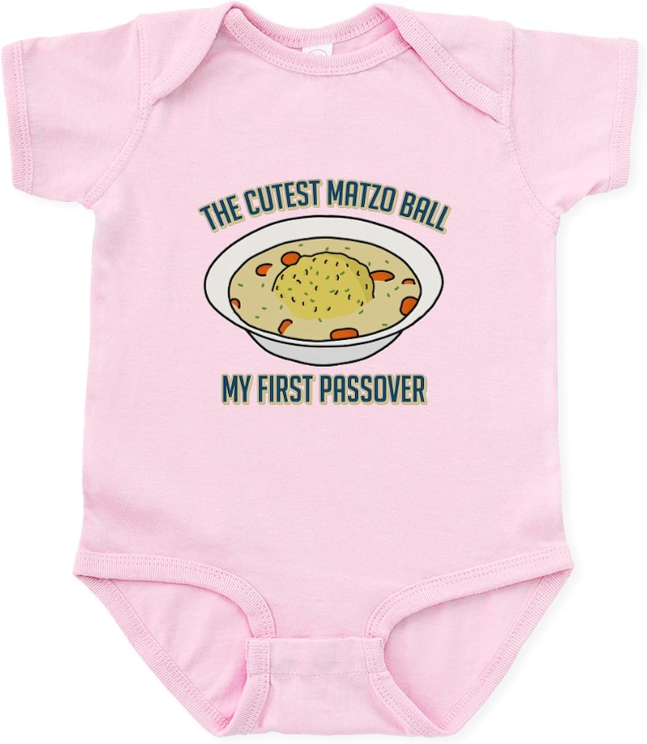 CafePress Matzo Ball My First Passover Baby Light Bodysuit Cute Infant Bodysuit Baby Romper