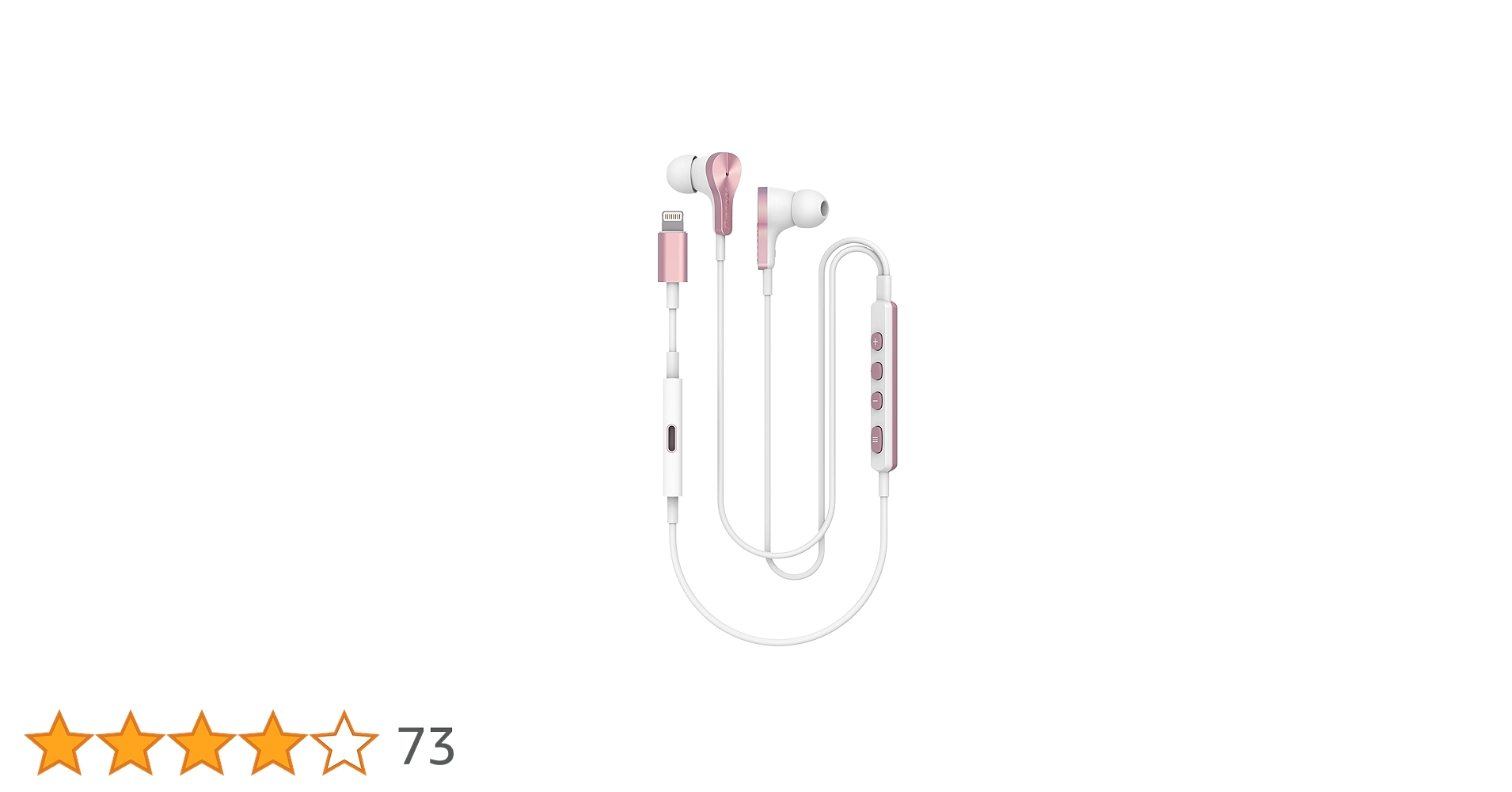 Pioneer Rayz Plus (Rose Gold) Active Noise Cancelling Wired