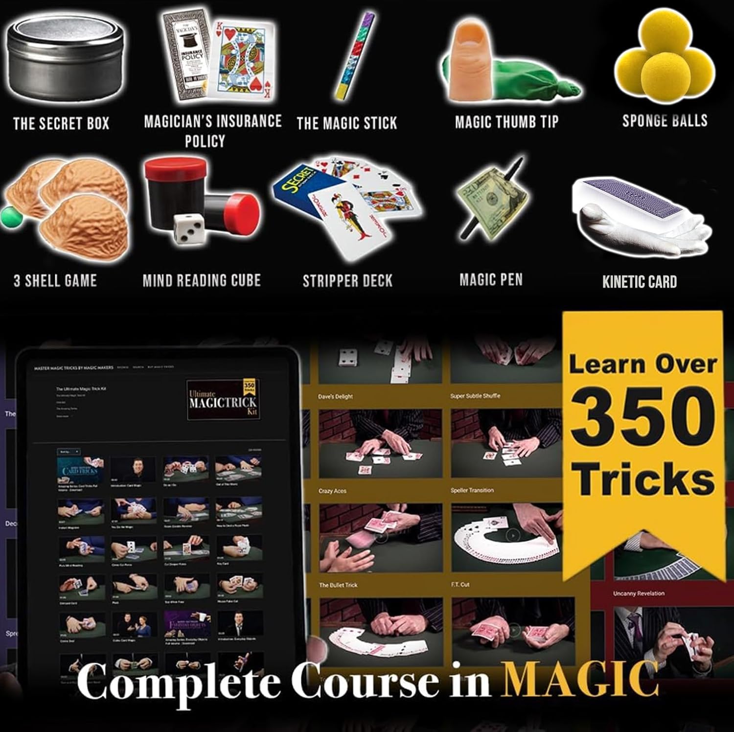 Magic Makers Ultimate Magic Trick Kit 350 Tricks
