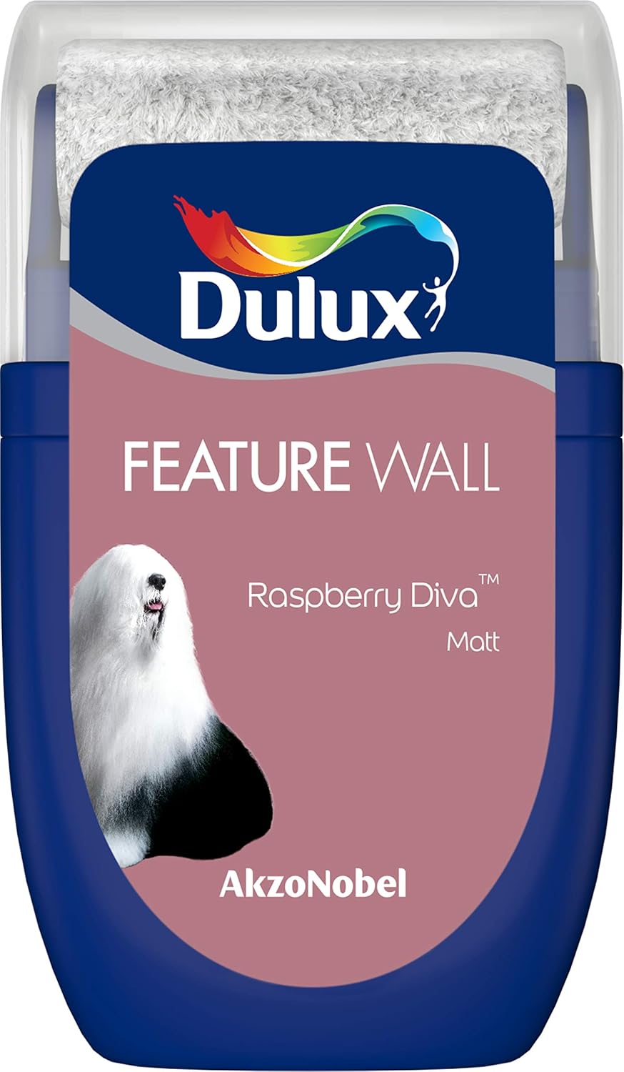 Dulux 5267989 Feature Wall Tester Paint, Raspberry Diva, 30 Millilitres