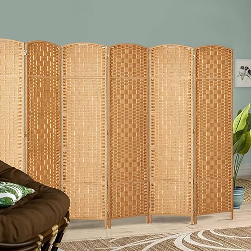 Miniatura 2 de Rose Home Fashion Divisor de habitación, separadores de habitación de 6 pies de alto y pantallas de privacidad plegables, pantalla de privacidad de