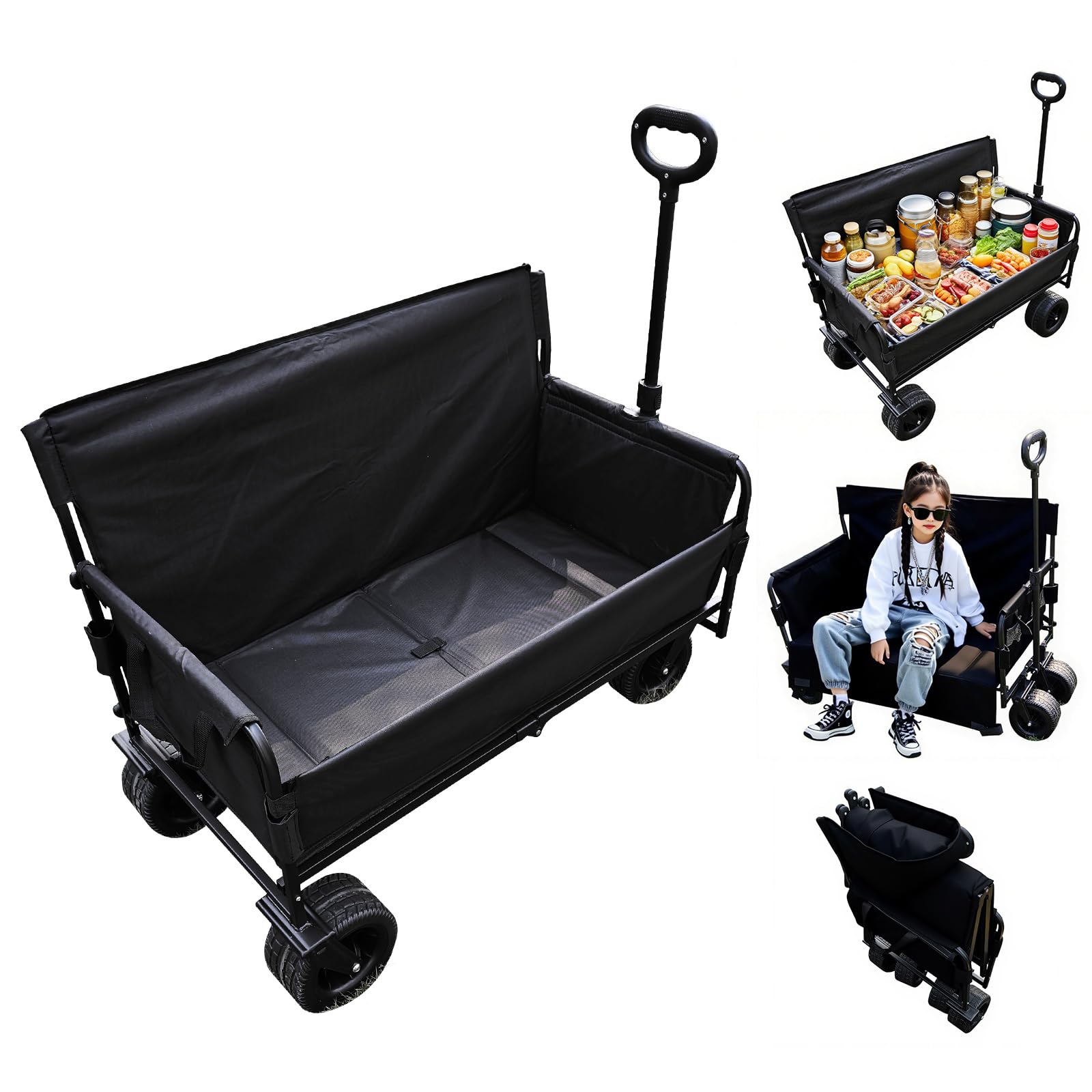 Amazon.co.jp: [TAIGU] キャリーワゴン 200kg耐荷重 大容量 ベンチに