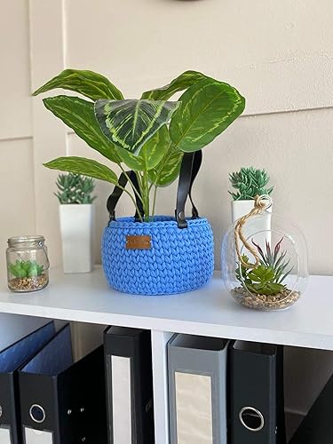 Miniatura 7 de Hilo de algodón para camiseta, 0.197-0.276 in para ganchillo, tejido, macramé, manualidades de bricolaje, 110 yardas, algodón suave para bolsos,