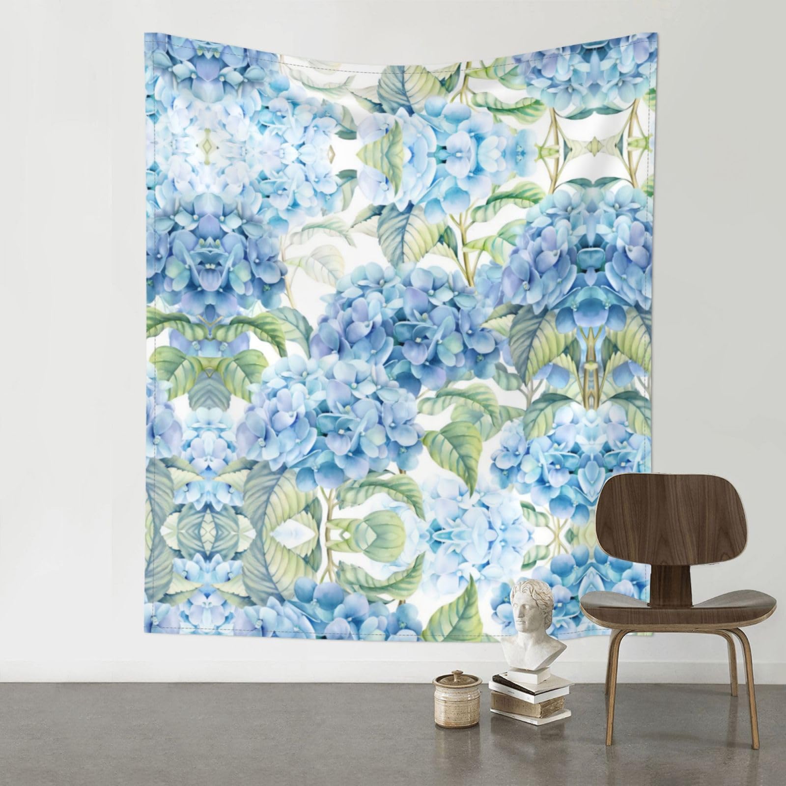 YYHWHJDE Hydrangea Prints Wall Tapestry 60x51in - High-Grade Polyester Throw for Dorm Room Decor, Beach Blankets & Home Accent