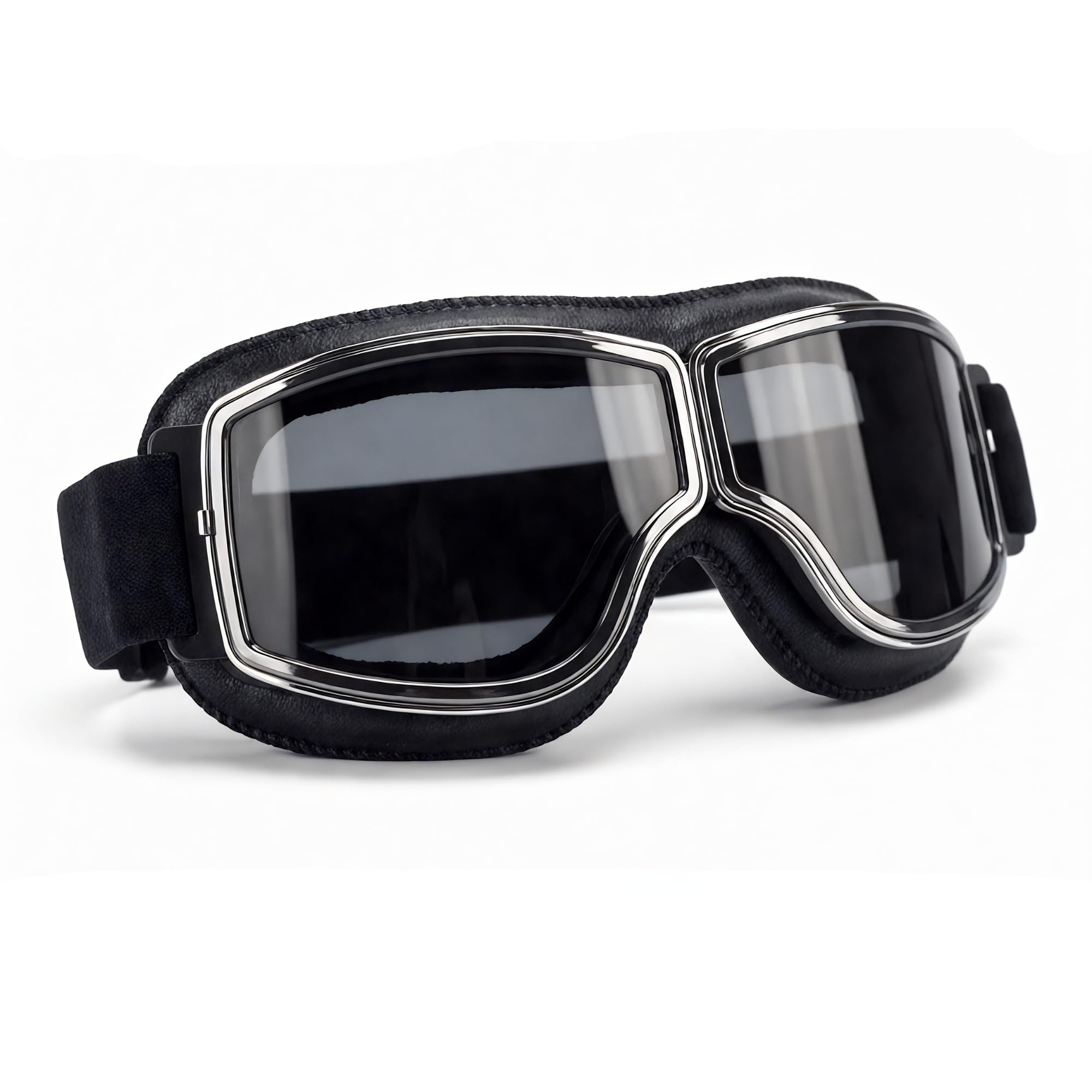 ride goggles SARTE Motorcycle Riding Vintage Glasses Anti-Scratch Eyewear Harley Bike Goggles Retro Motorcross Helmet Goggle for Men Women Adult (Pack of 1) (Black) Car & Motorbike BHGOF26 fog oversized COLOR:120-EMR/YLW/BLK Derbystar Protect Attack XP15