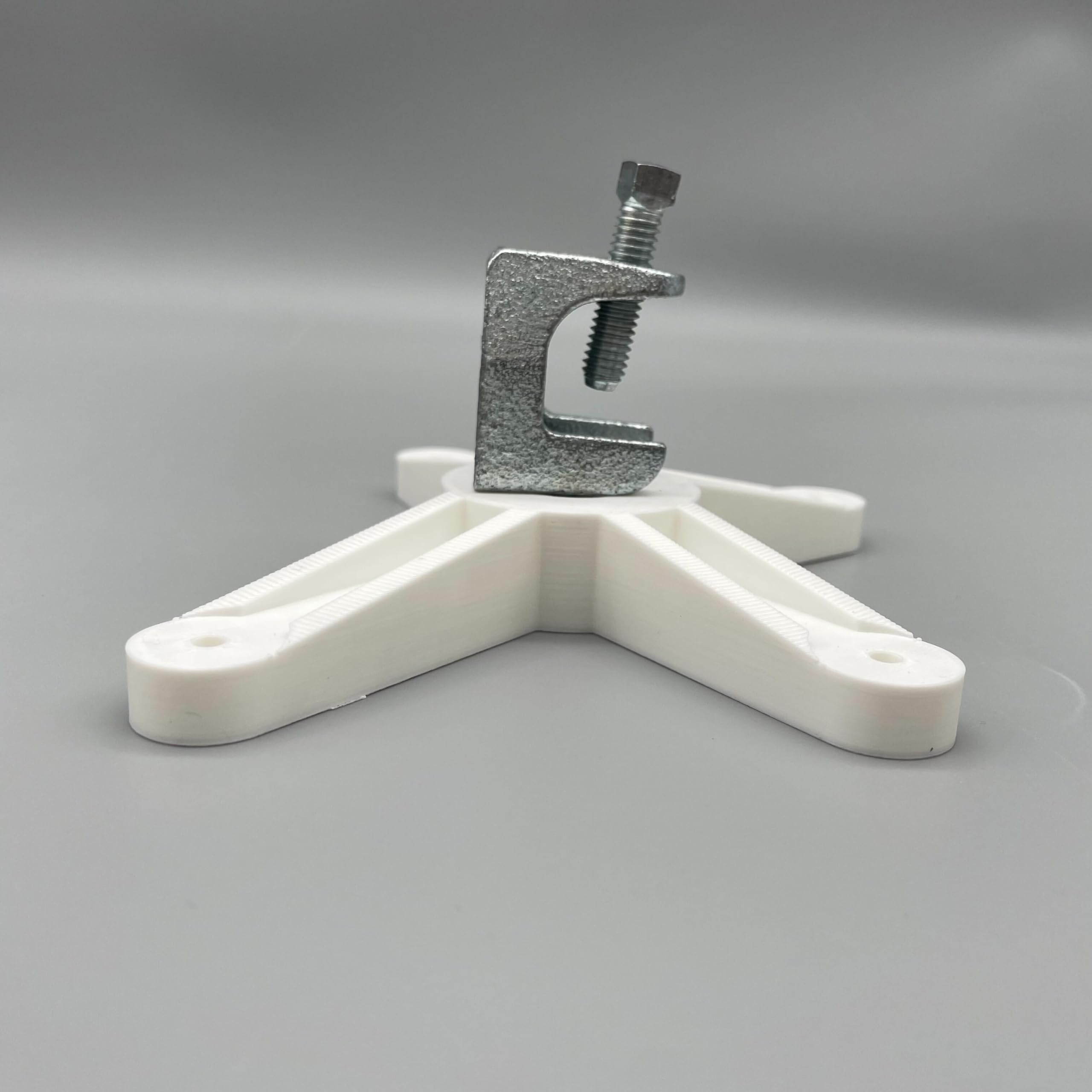 Beam Clamp Mount for Ubiquiti UniFi AP (UAP-AC-PRO, U6+, U6-Ent, U6-LR) - Easy Install for Warehouse Trusses