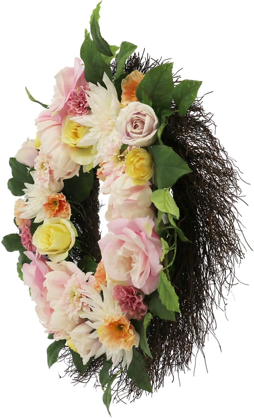 Ashland 24" Hydrangea & Ranunculus Mix Wreath, Spring Floral for Crafting and Home Decor