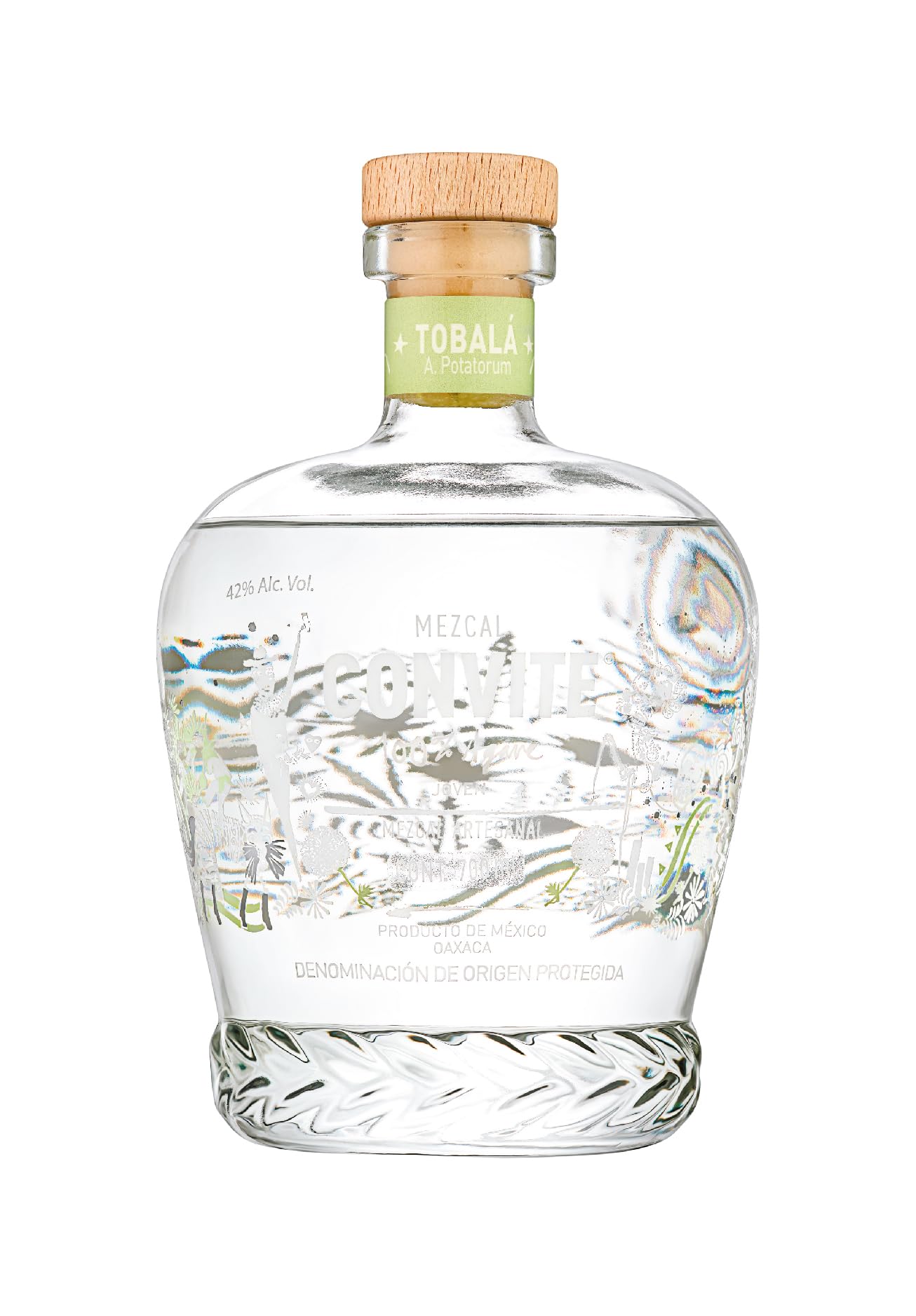 Convite Tobala Joven Mezcal - This Authentic Mexican Mezcal Can Be Sipped Neat, Lightly Chilled Or In Your Favourite Cocktail - Exclusive Artisanal 12 Year Mezcal For All Occasions, 42% ABV