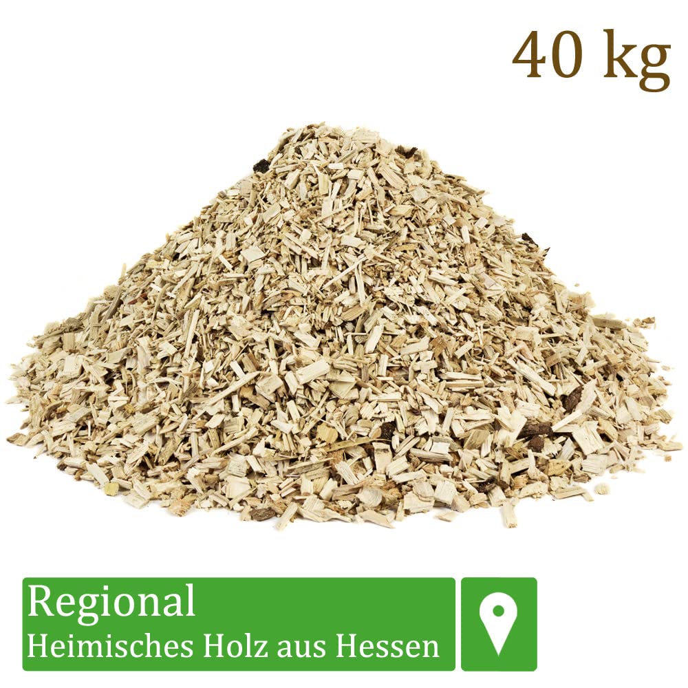 Rzeźba do pieca, mulcz z korą do ogrodu, podwyższona grządka, drewno, rośliny, ściółka, gruba, drewniany snycer, do rozsypania, dekoracyjna osłona, 20-500 kg płomienia, ilość: 40 kg