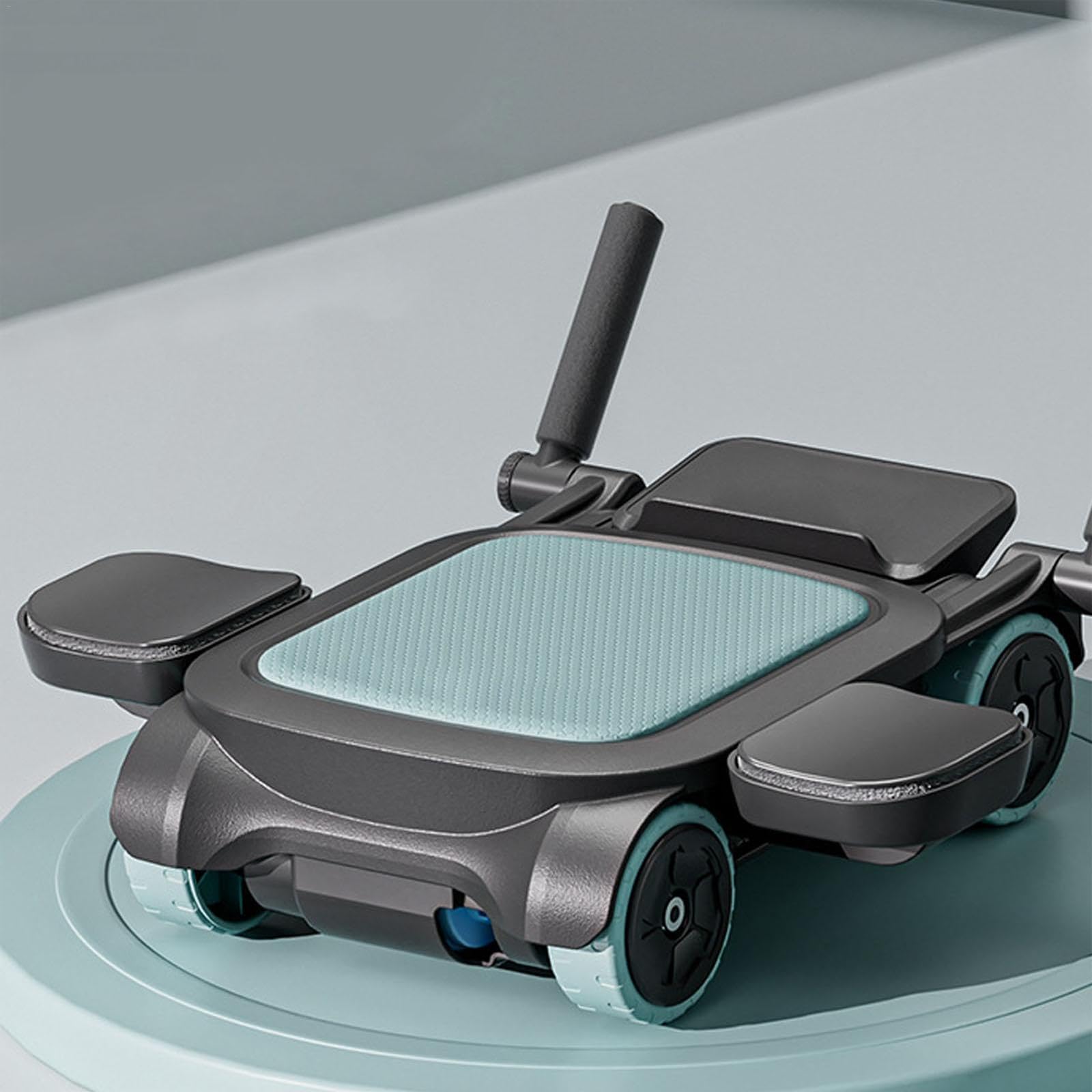 Automatyczny wałek do brzucha z uchwytem na telefon, antypoślizgowa konstrukcja na cztery koła, podparcie łokcia do treningu fitness w domu
