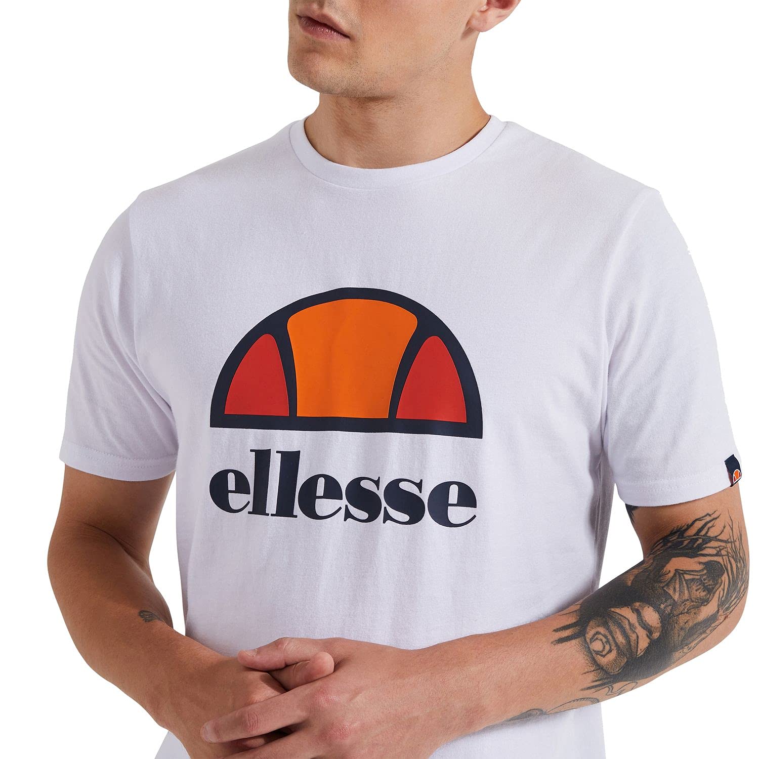 Ellesse Dyne Tee Herren T-Shirt Shirt SXG12736 Weiss, Bekleidungsgröße:S