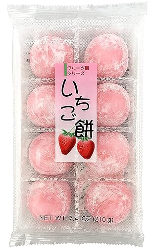 Fruits Mochi Daifuku Ichigo 7.4oz/210g - 7.4 Ounce (Pack of 1)