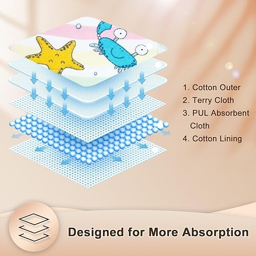 Miniatura 3 de MooMoo Baby Training Underwear for Boys and Girls Absorbent Toddler Training Pants for Girs 2T-7T