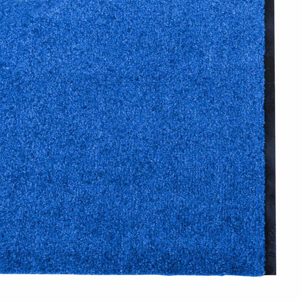 Fußmatte Blau Schwarz 120x400 cm Polyamid Eingangsmatte