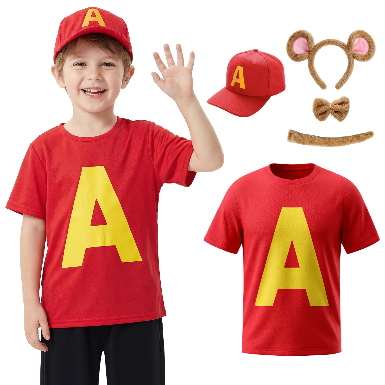 Apparlxer Cartoon Cosplay Costume (Red, 110)