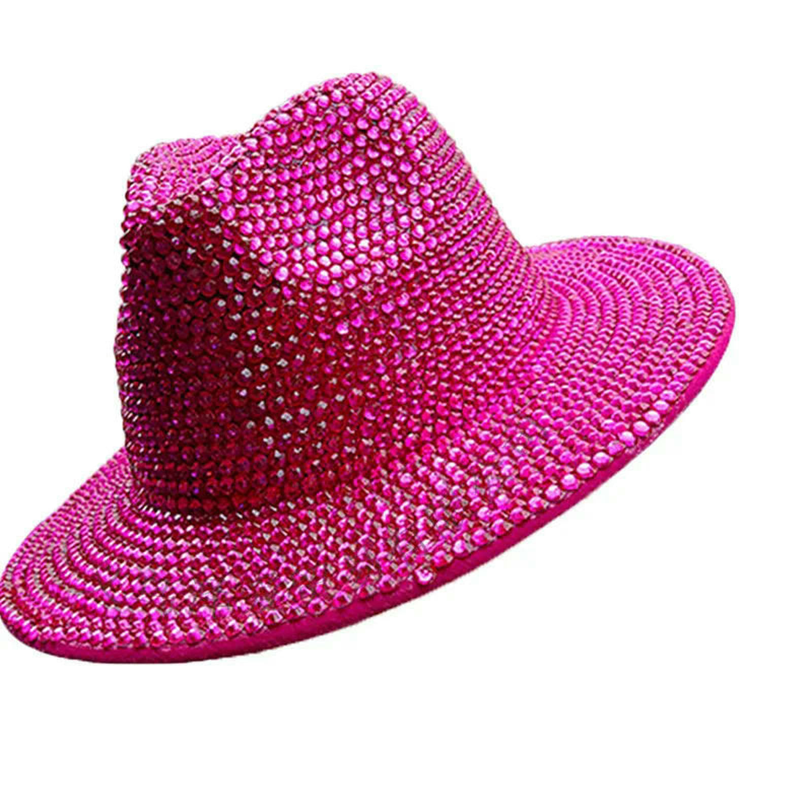 Cappello da Pescatore A Secchiello con Palla Cilindro Moda Uomo Donna Stile Hip-Hop retrò Specchio-Vetro Bianco M-m56-58 Cm