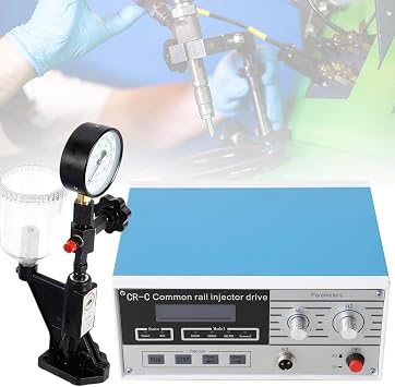 Diesel Common Rail Injector Driver Fuel Injector Repair Tool, Multi-Function Common Rail Injector Tester + S60H Fuel Injector Nozzle Tester