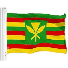 G128 Hawaii Kanaka Maoli Flag | 3x5 Ft | LiteWeave Pro Series Printed 150D Polyester | Indoor/Outdoor, Vibrant Colors, Brass Grommets, Thicker and More Durable Than 100D 75D Polyester