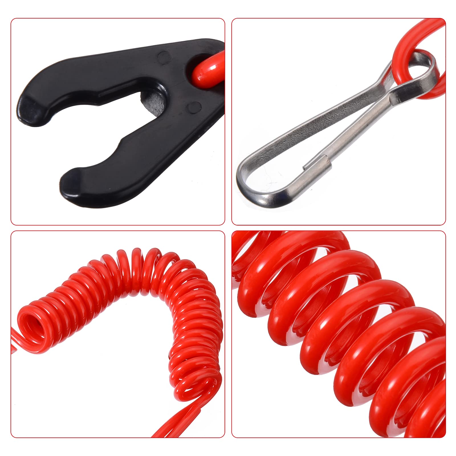 Interruttore Di Arresto Motore Per Moto E Barche - Stacca Massa Con Cordino Di Sicurezza, 22mm, Blu E Rosso - Foto 10