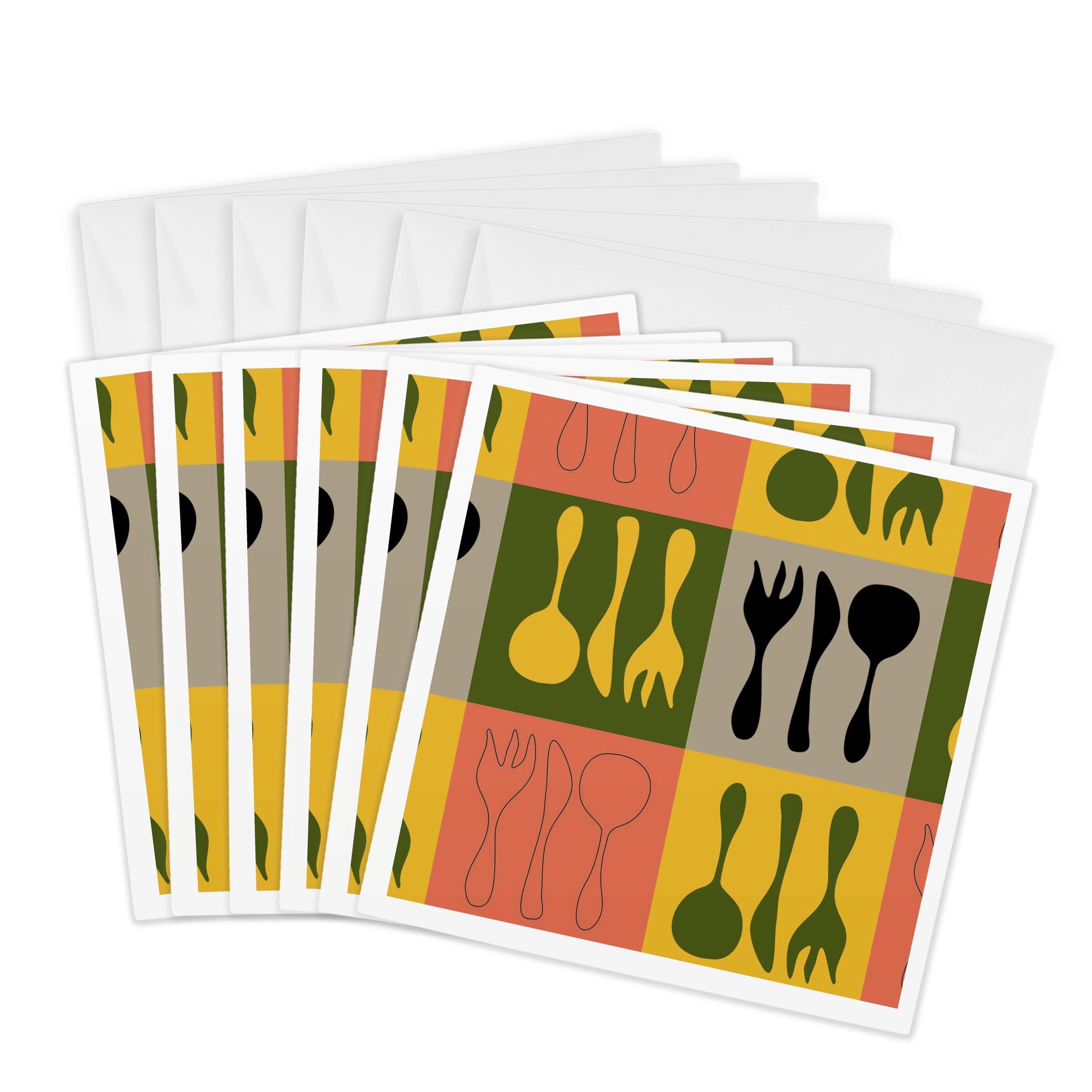 Cartes de vœux Silverware 3dRose pour ne plus manquer d'inspiration - 8