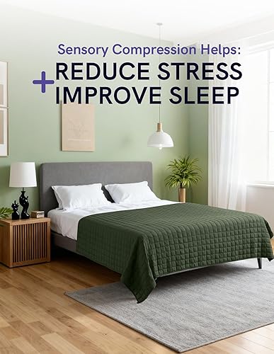 Miniatura 2 de YnM - Manta con peso para adultos, algodón pesado, perlas de vidrio refrescantes para usar todo el año, para persona de 160 libras, tamaño queen, 60