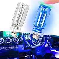 Vista 1 de 2 luces LED USB para automóvil, luces LED regulables al tacto, puerto USB, iluminación ambiental retro para automóvil, luces LED interiores