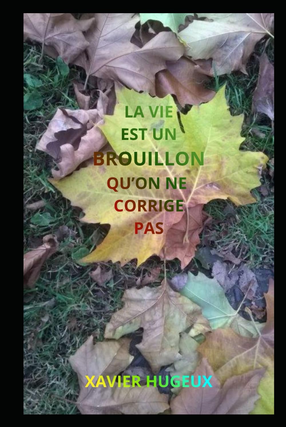 LA VIE EST UN BROUILLON QU'ON NE CORRIGE PAS