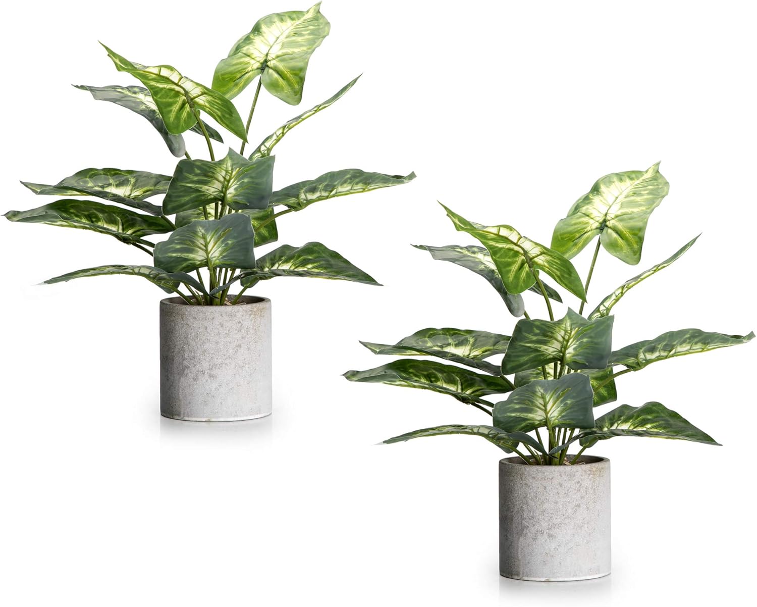 Velener 2Pcs Artificial Plants for Home Decor Indoor in Pot