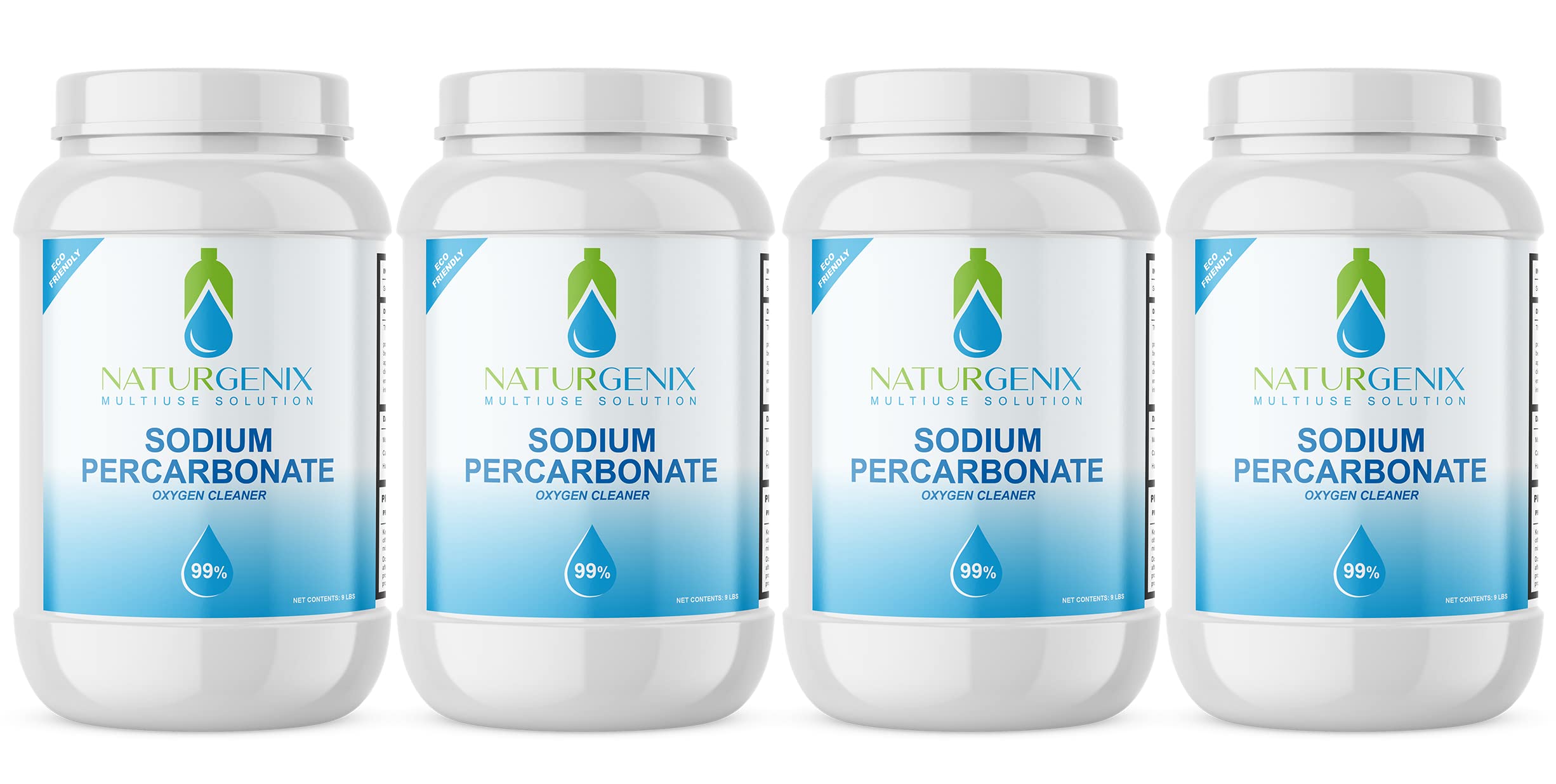 Sodium Percarbonate, 99% Purity, Oxygen Bleach Cleaner, 36-lbs