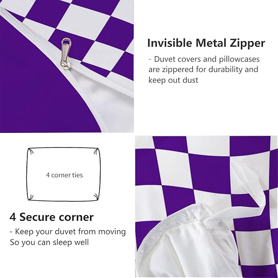 Grid Quilts - Checkerboard Country Quilt Twin Bedding Sets for Adults Comforter 3D Texture Bohemian Bedspread Bed Set for Soft Microfiber Lightweight Quilts Decor