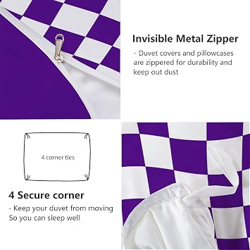 Grid Quilts - Checkerboard Country Quilt Twin Bedding Sets for Adults Comforter 3D Texture Bohemian Bedspread Bed Set for Soft Microfiber Lightweight Quilts Decor