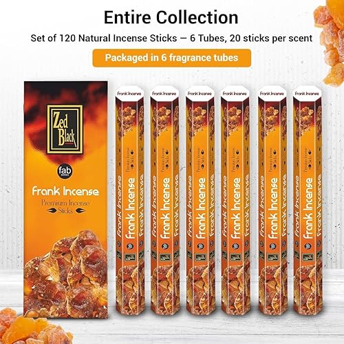 Miniatura 10 de ZED Black Night Queen - Varillas de incienso (20 varillas de incienso por caja y 6 cajas en el interior (total de 120 varillas) de alta calidad para