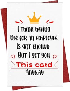 PETCEE Funny Boss Day Card for Women Men Boss Day Gifts Card for Boss from Employee Bosses Day Greeting Card for Lady Boss Her Him, National Boss's Day Gift Ideas Christmas Birthday Gifts for Male Female Boss Manager