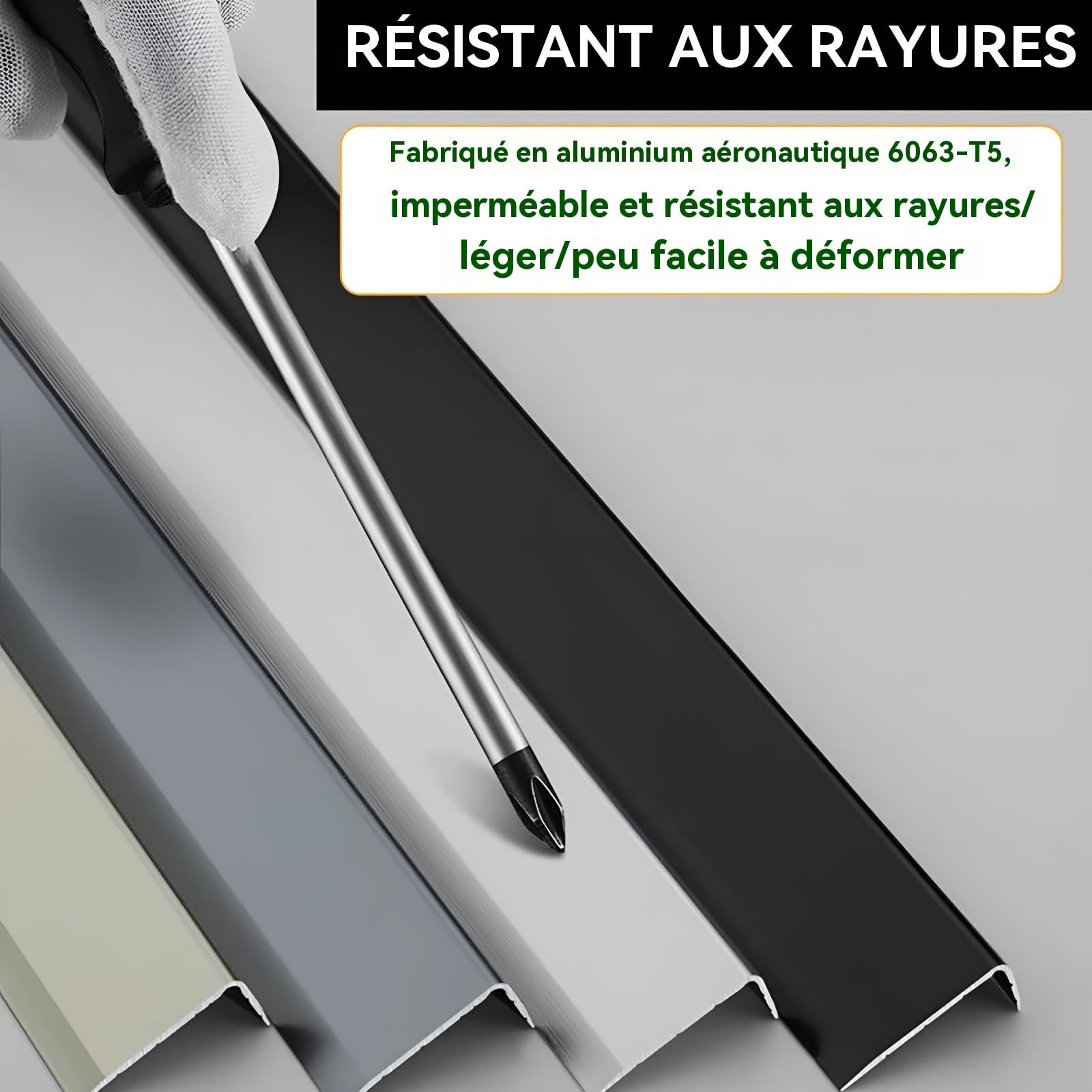 Acura Lot de 3 protections d'angle en aluminium 90 cm pour murs et fourrure Protection contre les rayures et les chocs Idéal pour la maison et le bureau Doré 12 x 28 mm