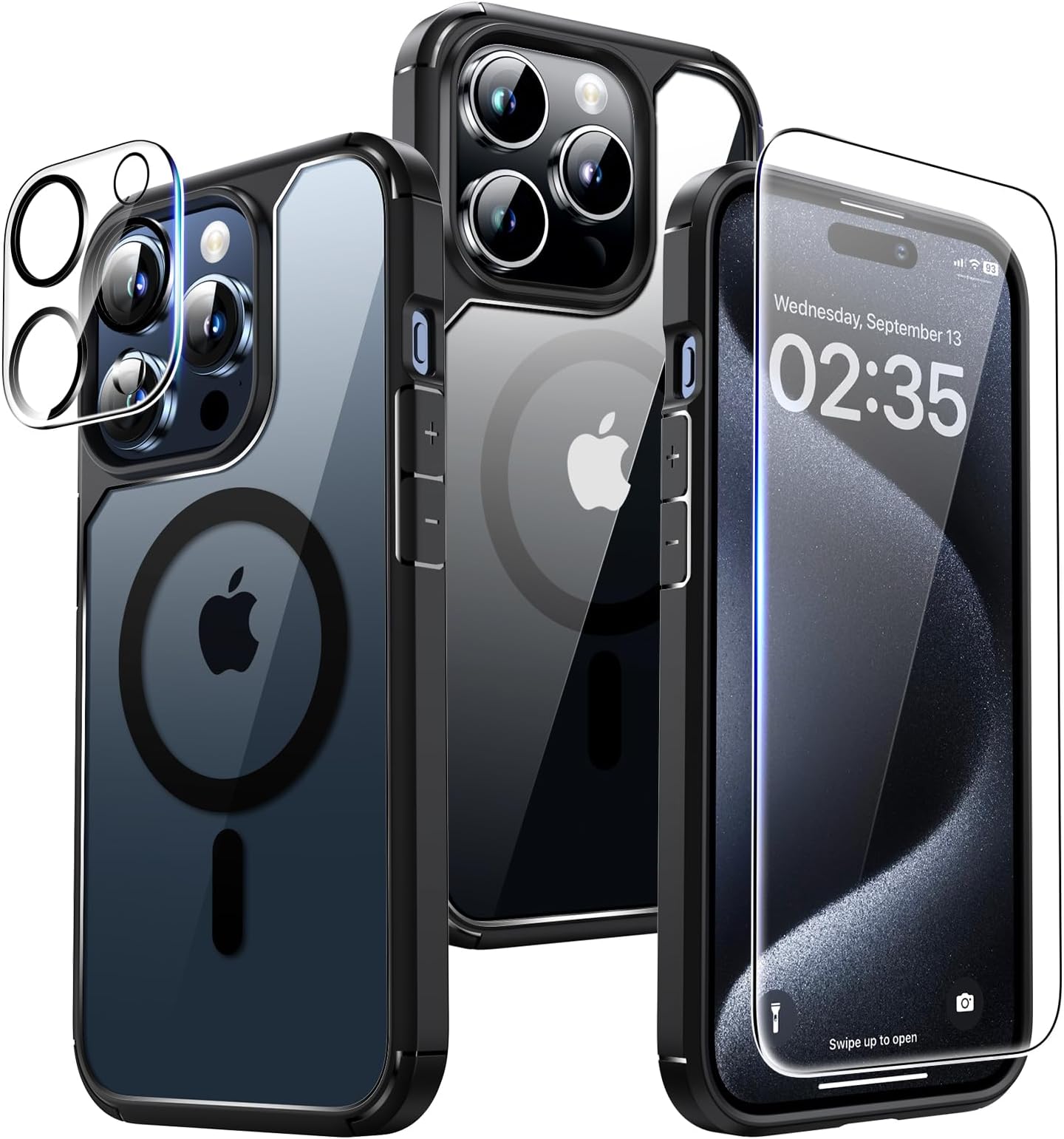 TAURI IPhone 15 Pro Max Hülle - MagSafe Kompatibel Mit Panzerglas