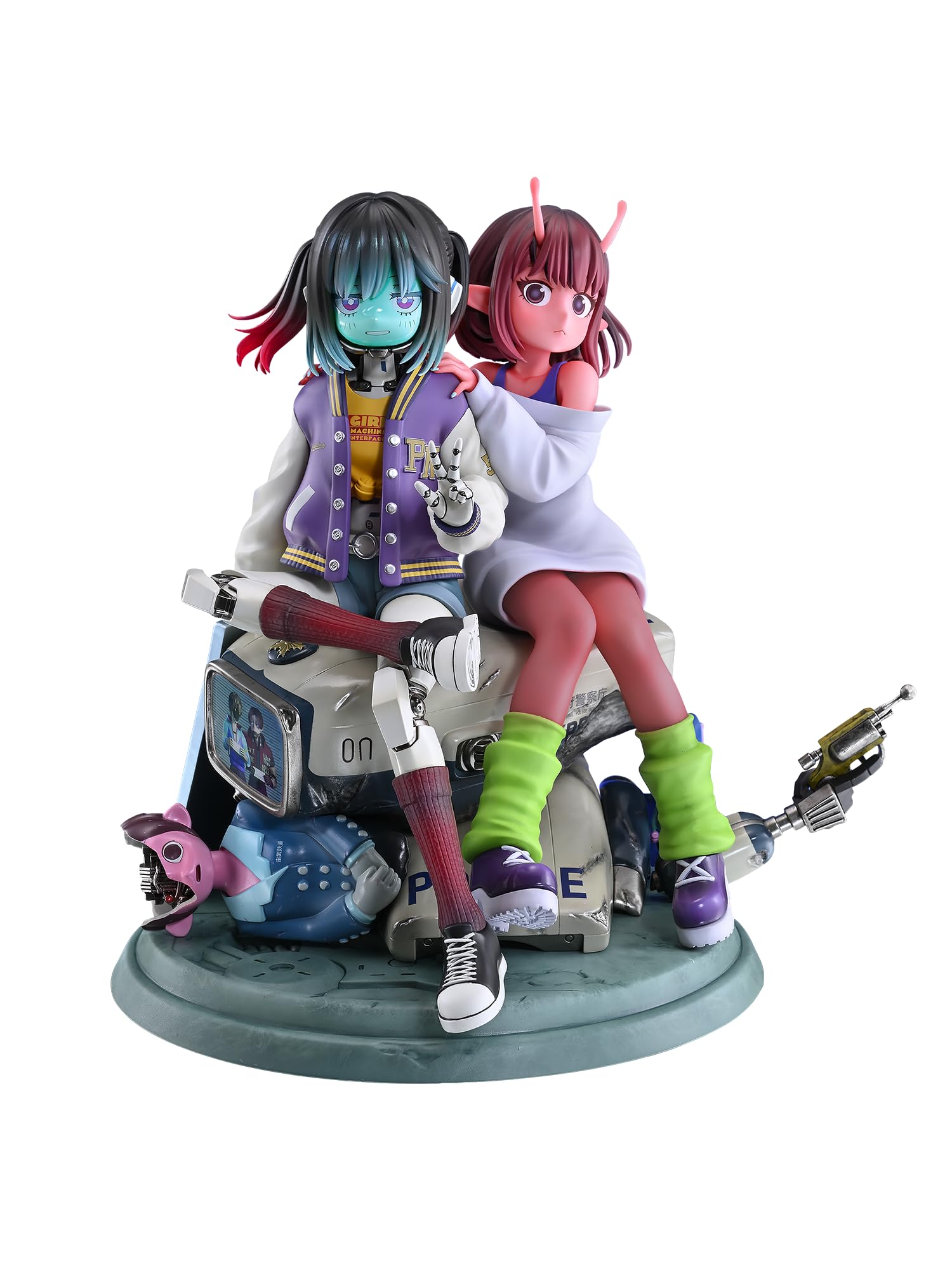 メディコス(Medicos Entertainment) アニメ『銀河特急 ミルキー☆サブウェイ』 チハル＆マキナ ノンスケール 約180mm 塗装済み完成品フィギュア