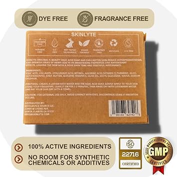 Kojic Acid Soap Natural -Fragrance Free and Dye Free- Dark Spot Remover Hyperpigmentation Corrector K-Beauty Formula - Turmeric, Glycerin, Collagen, Hyaluronic Acid, Retinol (2 Pack) 7oz.