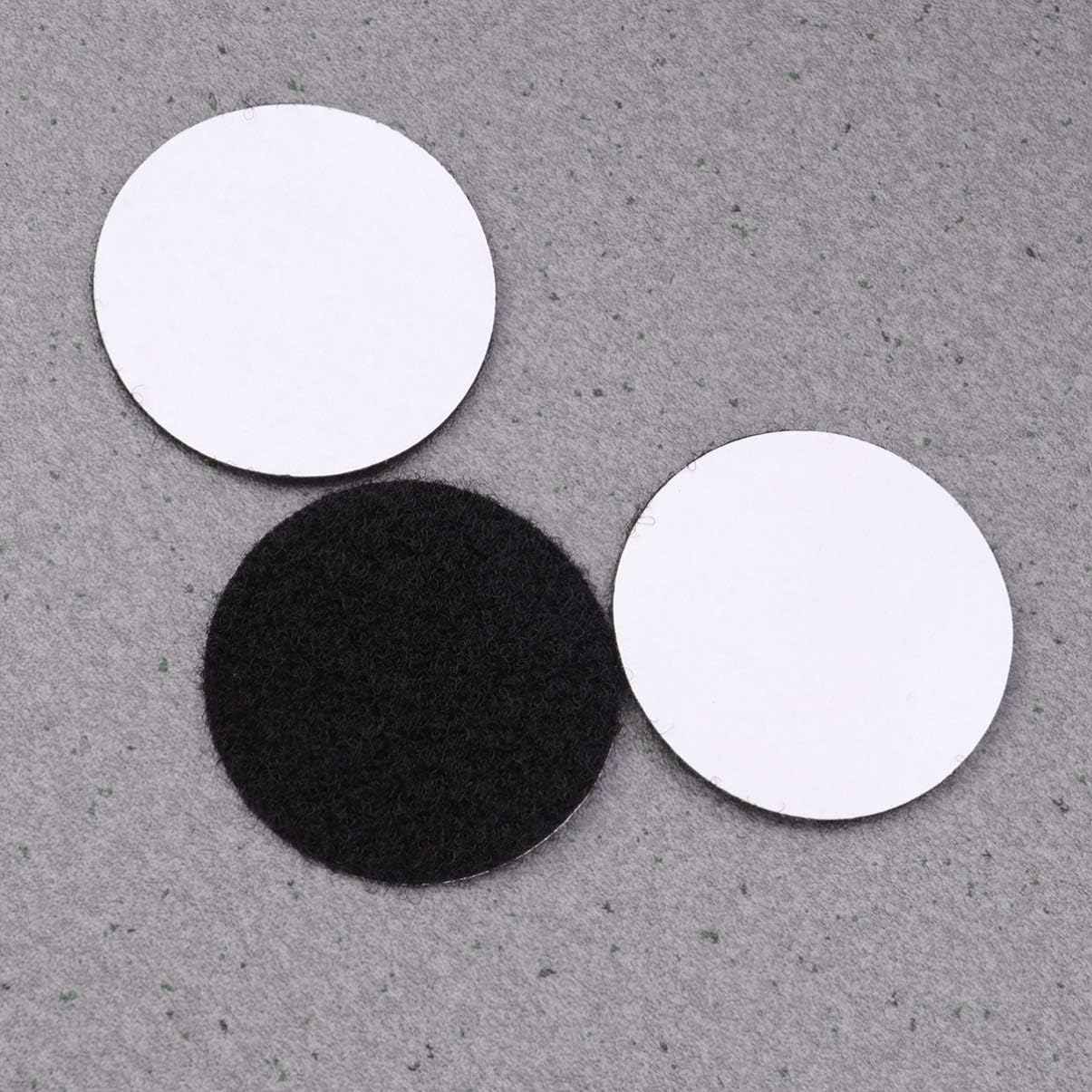SHINEOFI 60 Sets Removable Hook Loop Tape Dots Round Self-Adhesive Stickers Mounting Tape with Adhesive for Home Classroom Office