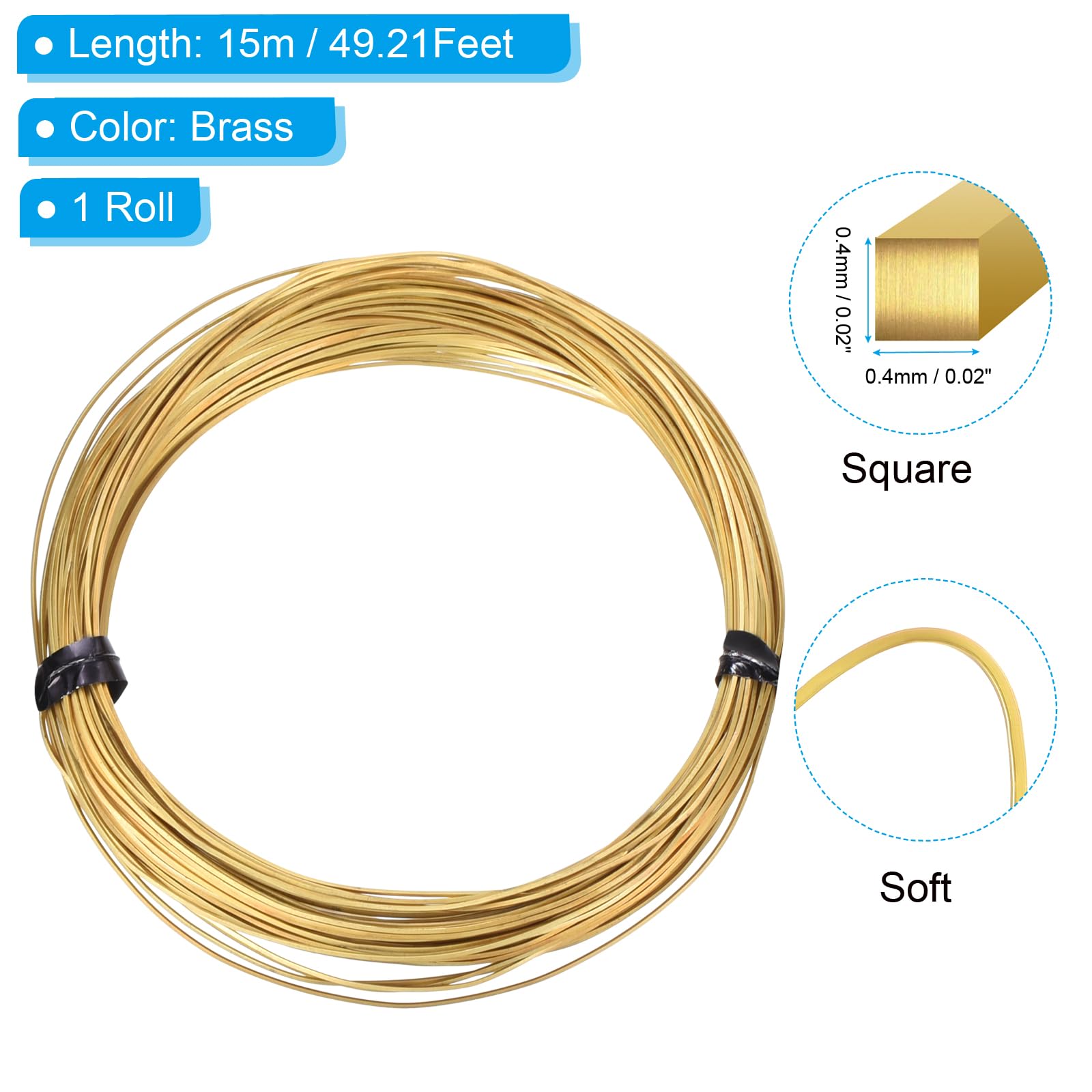 PATIKIL Soft Brass Wire - Image 2