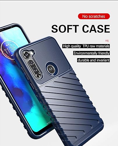 Miniatura 3 de Asuwish Funda protectora de pantalla de vidrio templado y accesorios para celular Moto G Stylus 2020 MotoG Pro, funda protectora delgada y suave de