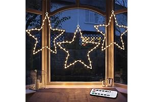 MAOYUE Lighted Star Window Decorations