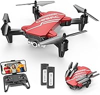 Vista 9 de DEERC D20 - Mini dron con cámara y control remoto, control por voz, selfi gestual, control de altitud, control de gravedad, inicio con un botón