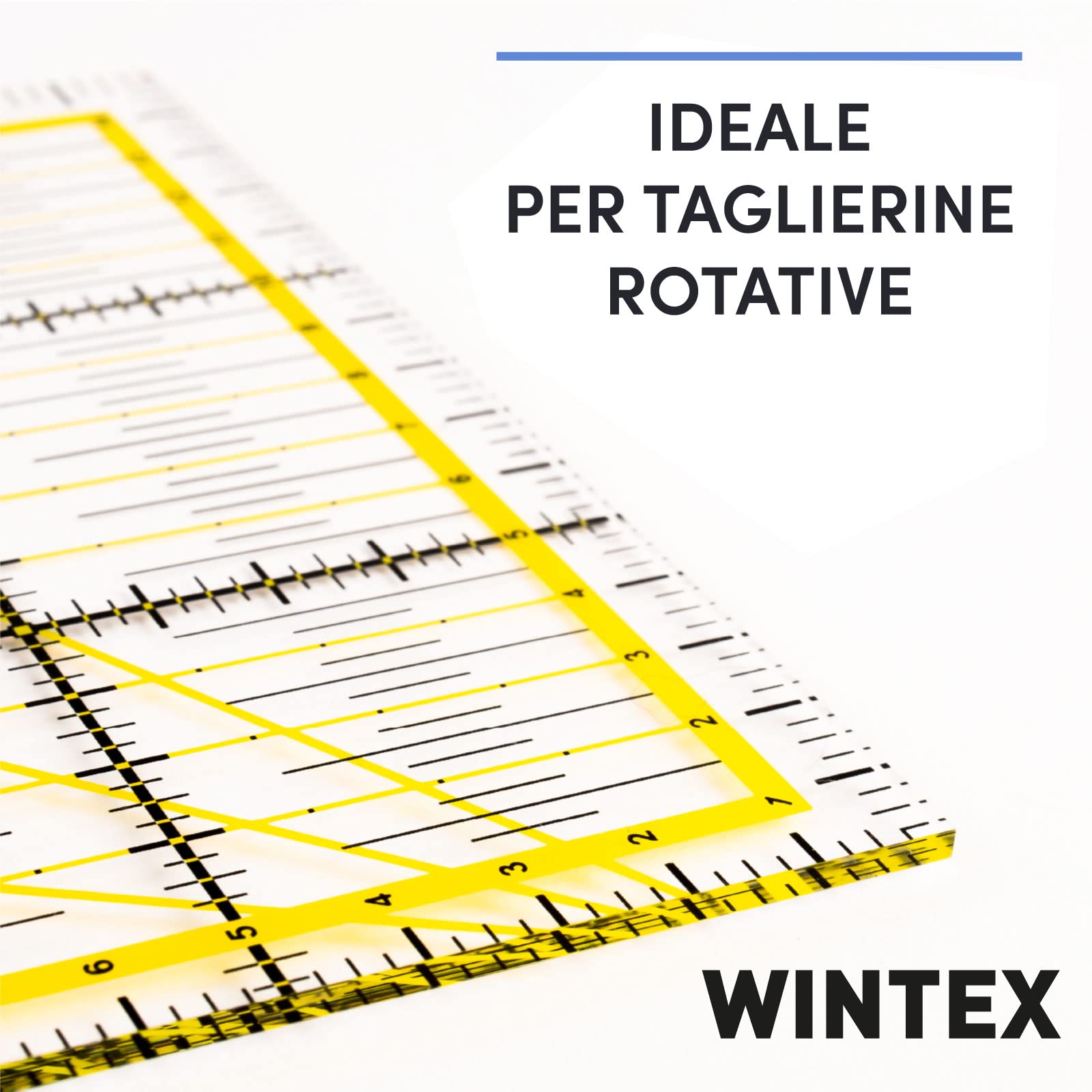 Righello For Quilting 6,5 X 12 Righello For Quilter In Acrilico Righello For Cucito For Tagliare Facilmente Con Precisione Carta For Tessuti, Righello For Tagliare Tessuti Righello