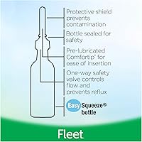 Vista 8 de Enema salina, laxante Fleet., No Model, 230 ml, 7.8 onzas (paquete de 3), 3