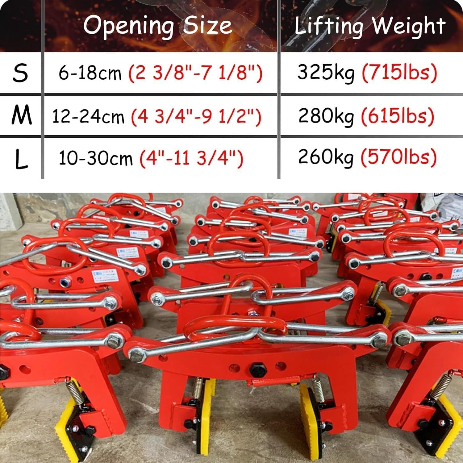 Lifting clamp Paving Stone Lifting Clamp Tool Handling Grab, Suitable For Granite Slabs, Kerbstones, Bricks Fixing device(6in)