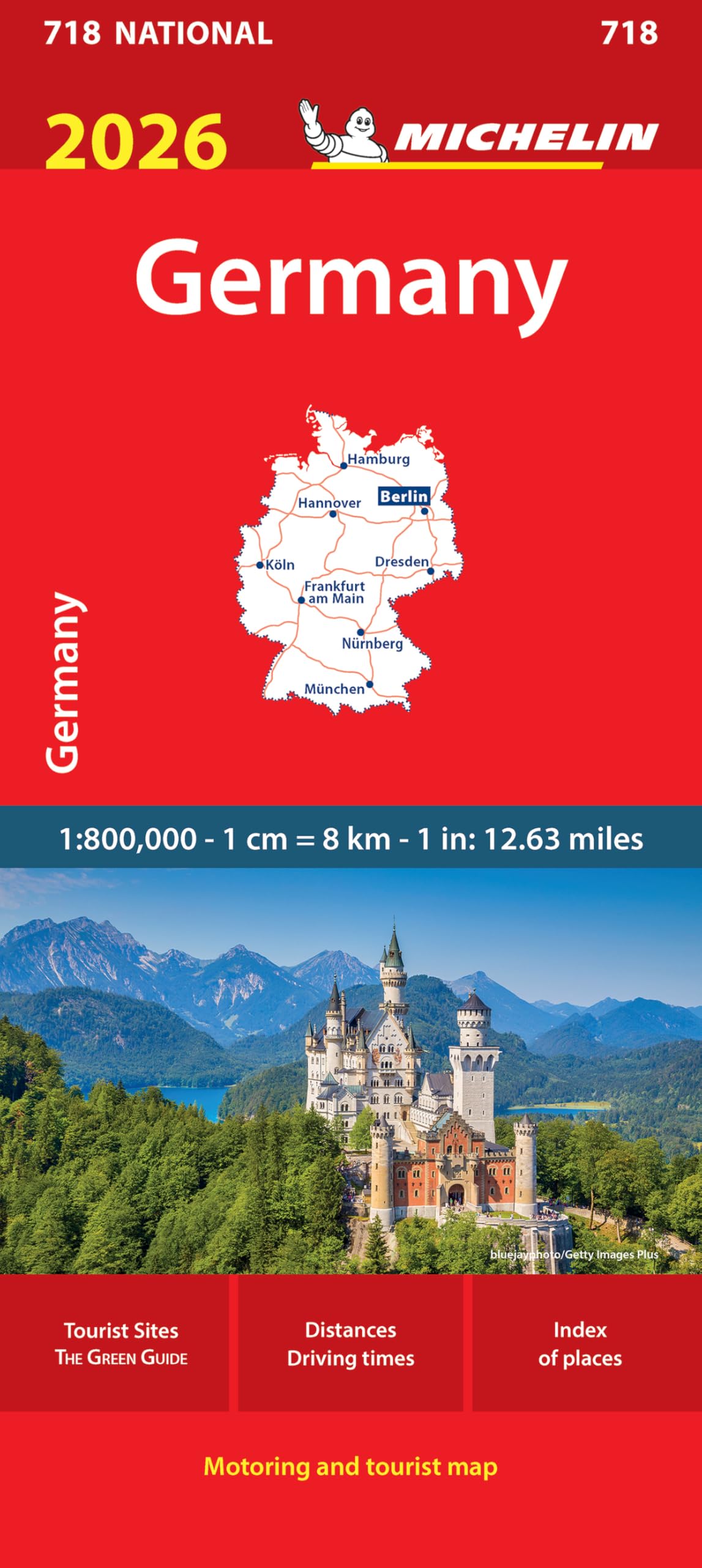 Germany 2026  Michelin National Map 718 by Michelin 9782067270282