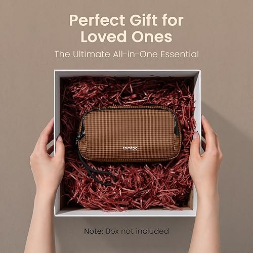 Vista 87 de tomtoc Estuche organizador de accesorios de viaje para electrónicos y cables, para teléfono, Airpods, unidad USB y artículos diarios y esenciales