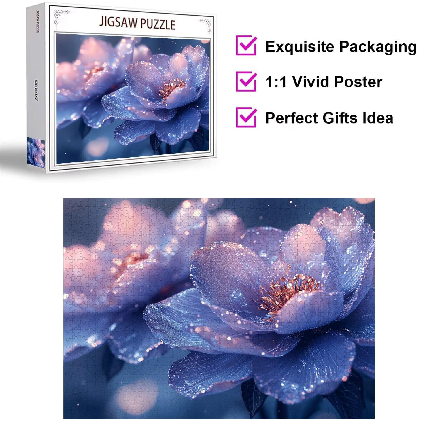 Puzzle 3000 Pezzi Fiori Puzzle Adulti, Gioco Educativo, n-305 | Jigsaw Puzzles Il sogno, Impossibile Difficile Sfida, Classici Gioco Familiare, Giochi Divertenti, Idee Regalo