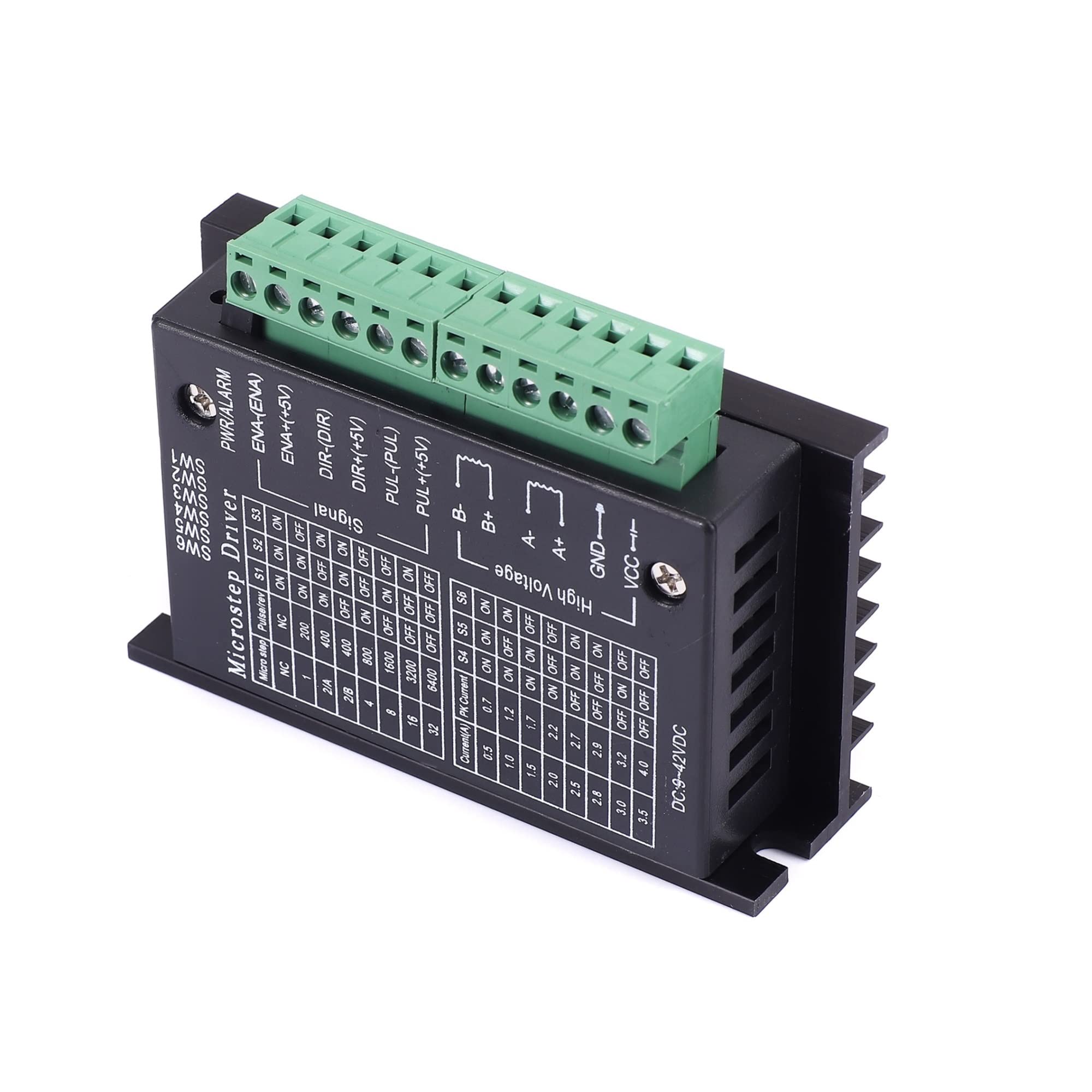 VOREAL 42/57 Controlador de Motor Paso a Paso TB6600 Versión de actualización 32 Subdivisión 4.0A 42V Pulso 3-24V Leisurely
